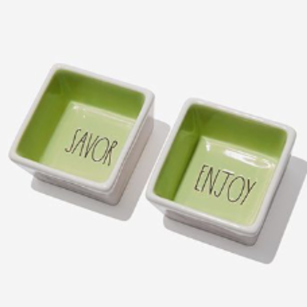 Rae Dunn 'Savor' and 'Enjoy' Serving Bowls